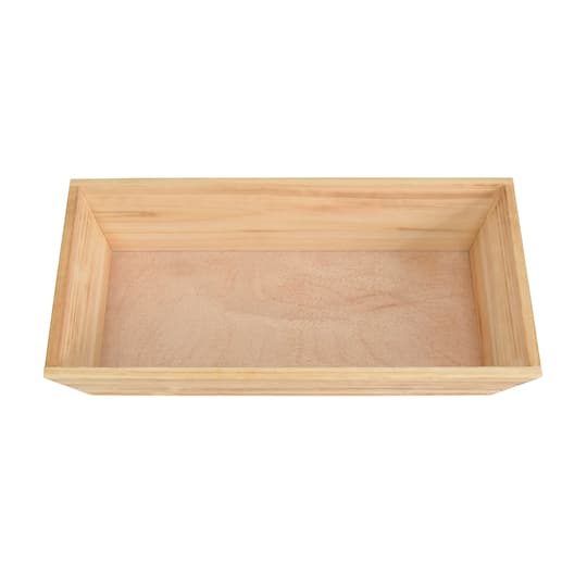 15.75" Wood Rectangular Tray by Ashland®